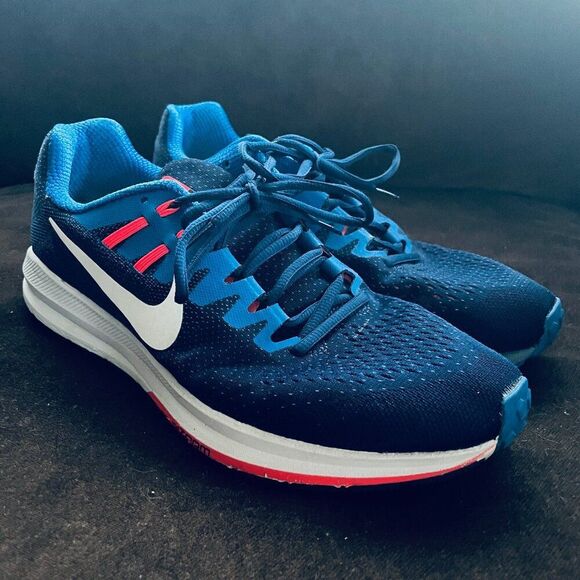 Mens Nike Air Zoom Structure 20 Size 10.5 44.5 (Binary Blue/ White Hyper Cobalt) - Picture 2 of 13